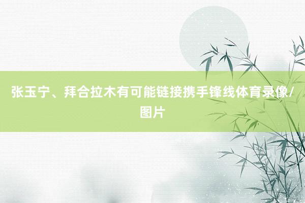 张玉宁、拜合拉木有可能链接携手锋线体育录像/图片