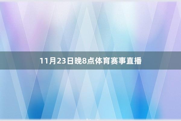 11月23日晚8点体育赛事直播