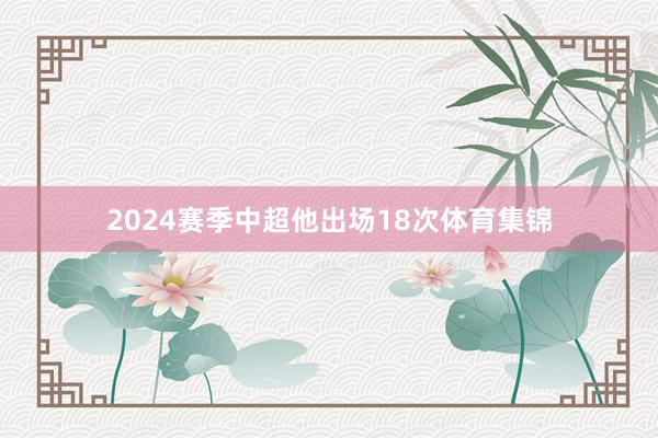 2024赛季中超他出场18次体育集锦