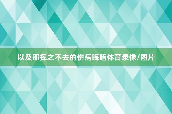 以及那挥之不去的伤病晦暗体育录像/图片